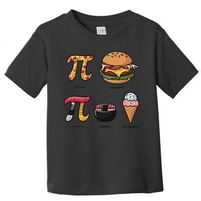 Pie Menu Funny Pi Day Pi 3 Toddler T-Shirt