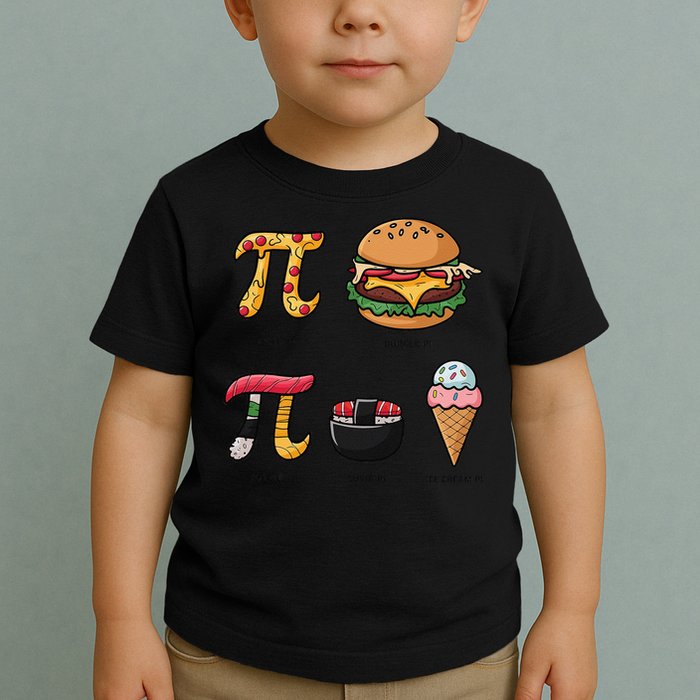 Pie Menu Funny Pi Day Pi 3 Toddler T-Shirt