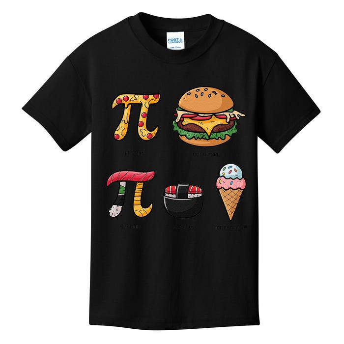 Pie Menu Funny Pi Day Pi 3 Kids T-Shirt