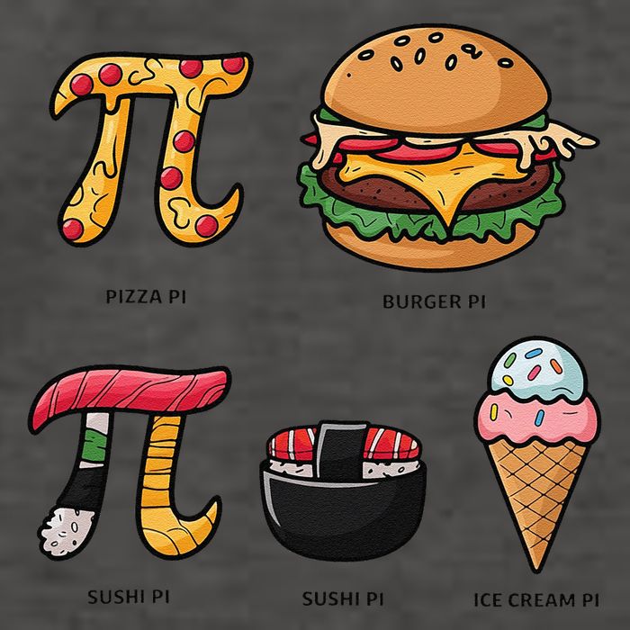 Pie Menu Funny Pi Day Pi 3 Vector Backpack