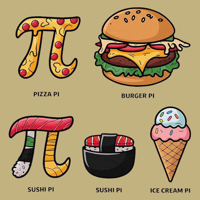 Pie Menu Funny Pi Day Pi 3 Mousepad