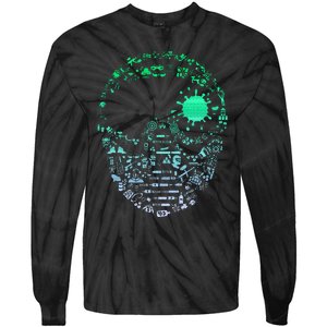 Paintball Mask For Paintballer Paintballing Tie-Dye Long Sleeve Shirt