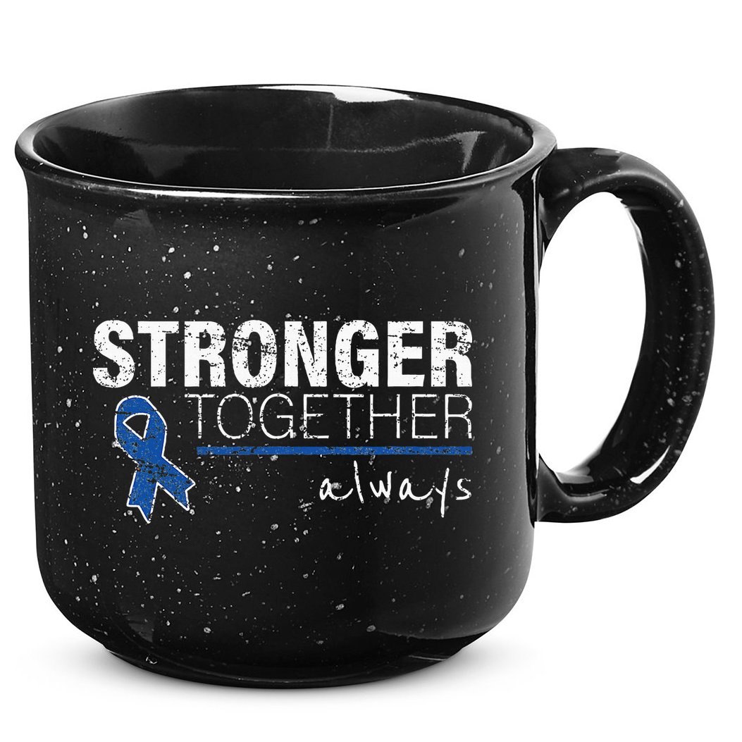 Positive Message For Women Colon Cancer Awareness 15oz Campfire Ceramic Mug