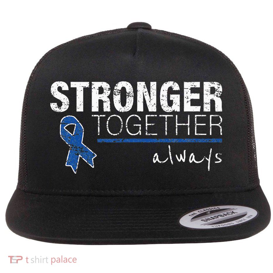 Positive Message For Women Colon Cancer Awareness Flatbill Hat