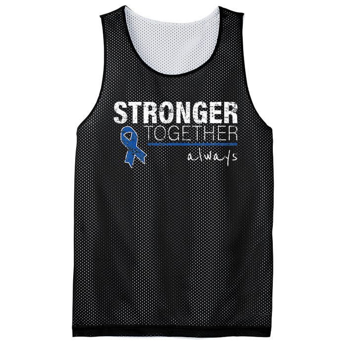 Positive Message For Women Colon Cancer Awareness Mesh Reversible Basketball Jersey Tank