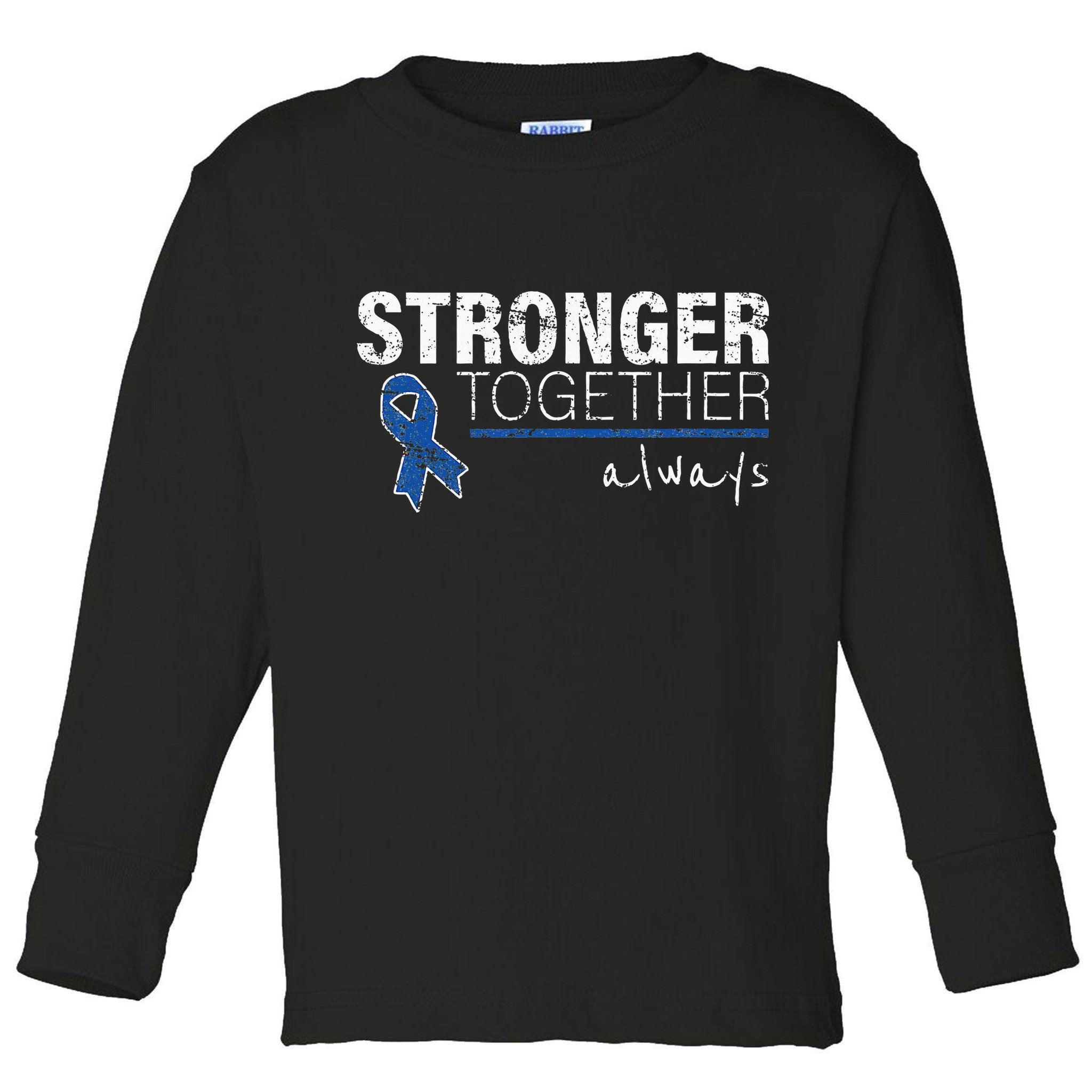 Positive Message For Women Colon Cancer Awareness Toddler Long Sleeve Shirt