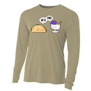 Philippines Mexico Filipino Proud Mexipino Halo Halo Dessert Cooling Performance Long Sleeve Crew