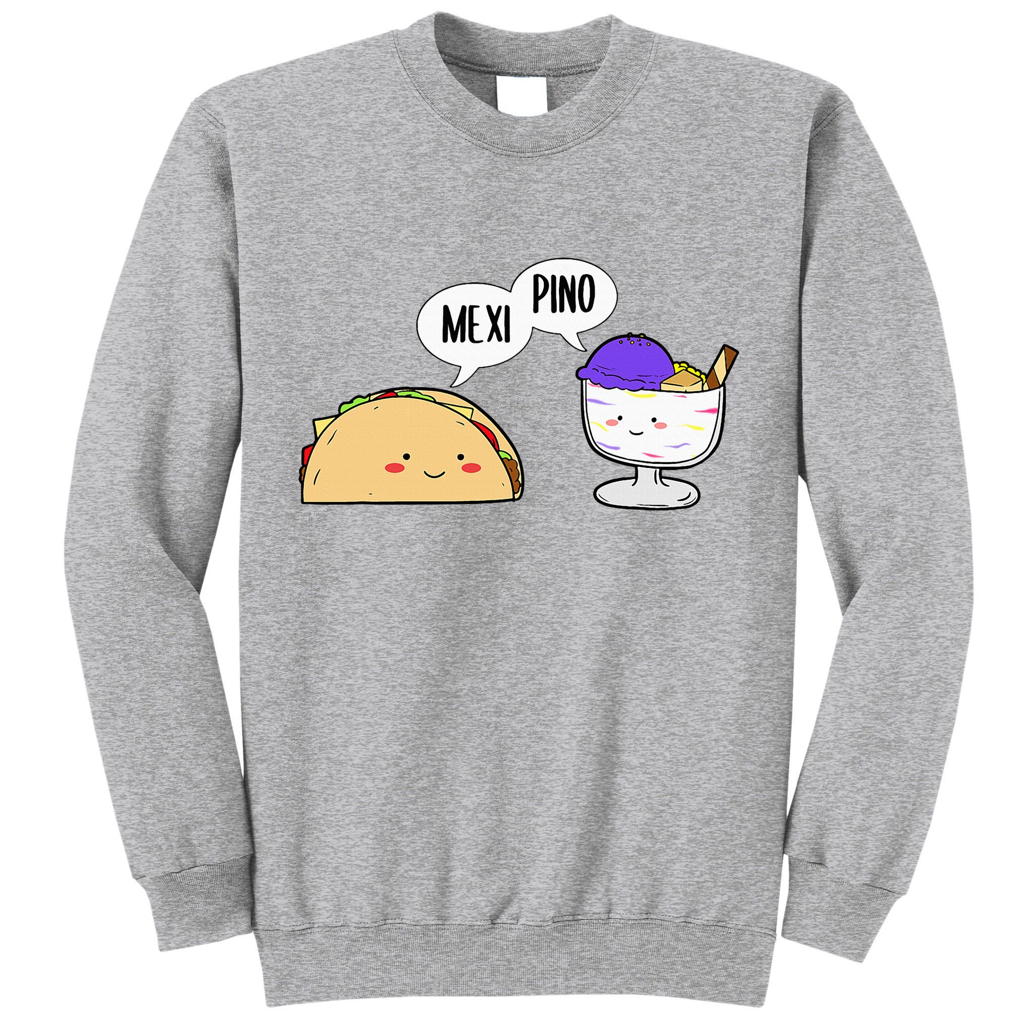 Philippines Mexico Filipino Proud Mexipino Halo Halo Dessert Tall Sweatshirt