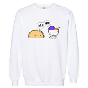 Philippines Mexico Filipino Proud Mexipino Halo Halo Dessert Garment-Dyed Sweatshirt