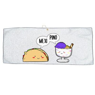 Philippines Mexico Filipino Proud Mexipino Halo Halo Dessert Large Microfiber Waffle Golf Towel