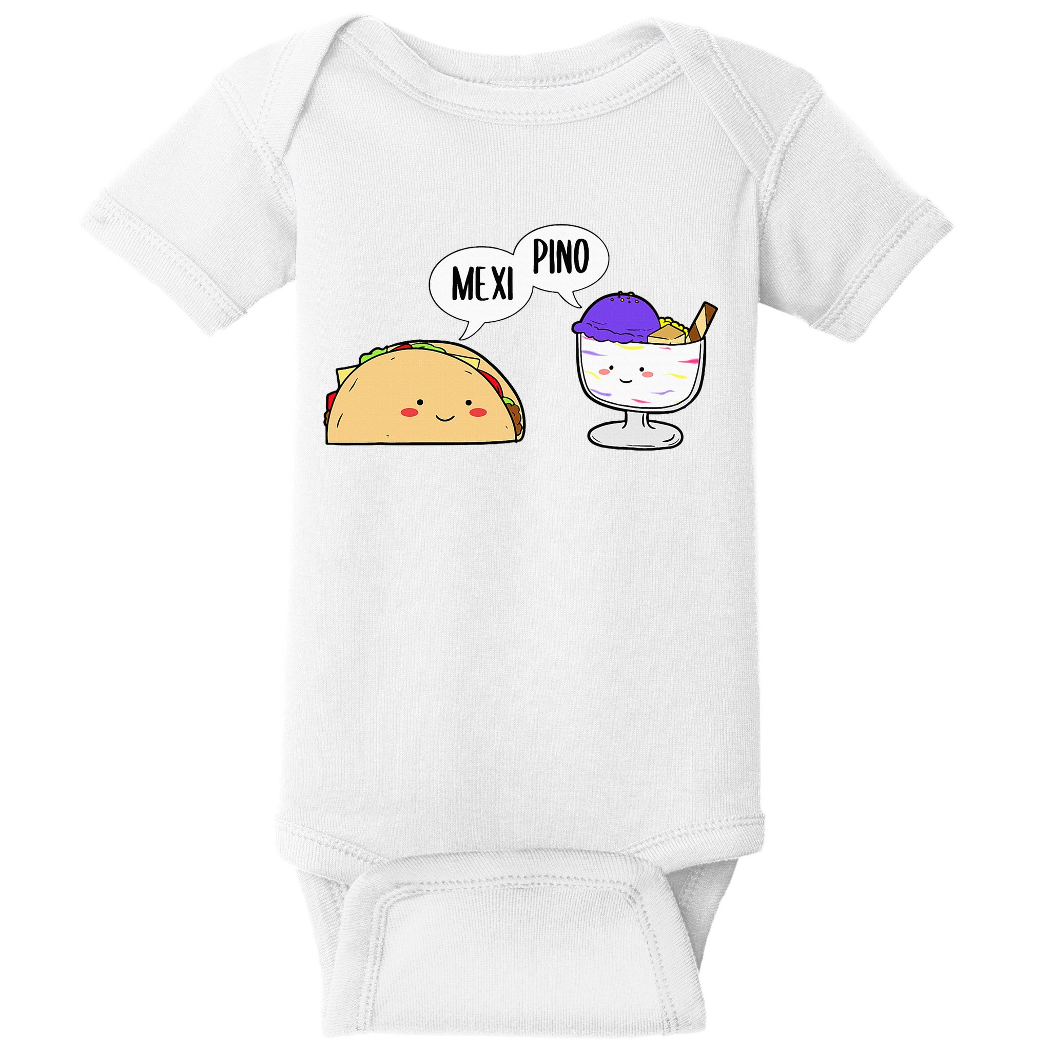 Philippines Mexico Filipino Proud Mexipino Halo Halo Dessert Baby Bodysuit