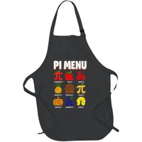 Pie Menu Funny Pi Day Pi 3 Full-Length Apron With Pockets