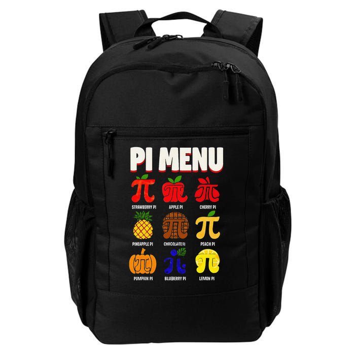 Pie Menu Funny Pi Day Pi 3 Daily Commute Backpack