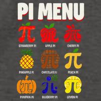 Pie Menu Funny Pi Day Pi 3 Vector Backpack