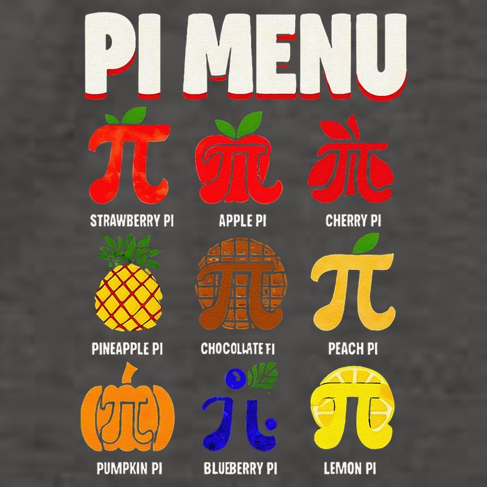 Pie Menu Funny Pi Day Pi 3 Vector Backpack