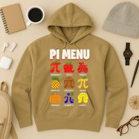 Pie Menu Funny Pi Day Pi 3 Hoodie