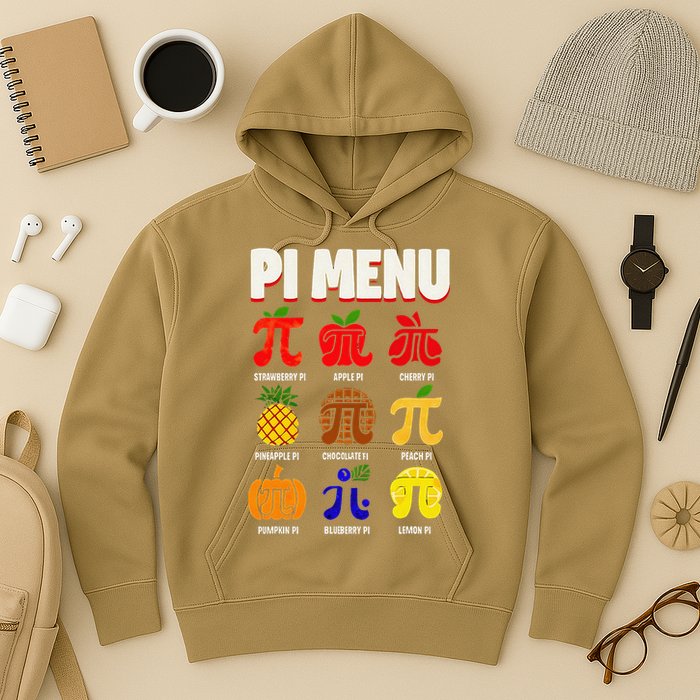 Pie Menu Funny Pi Day Pi 3 Hoodie