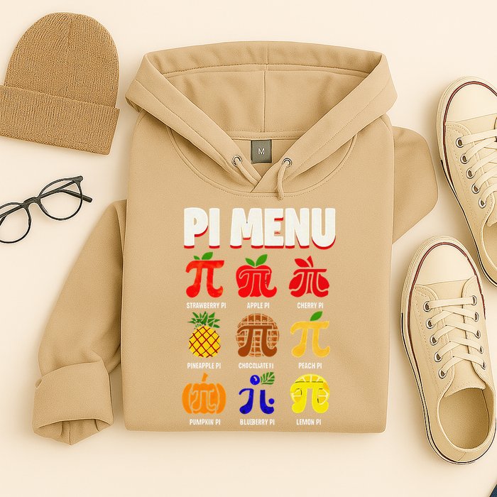 Pie Menu Funny Pi Day Pi 3 Hoodie
