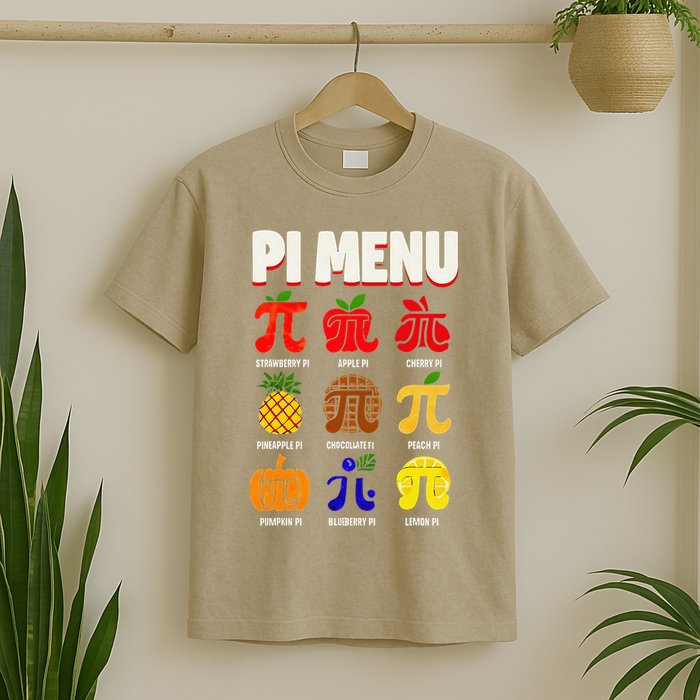 Pie Menu Funny Pi Day Pi 3 T-Shirt