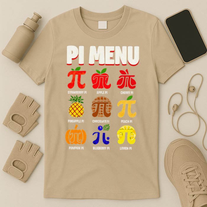 Pie Menu Funny Pi Day Pi 3 T-Shirt