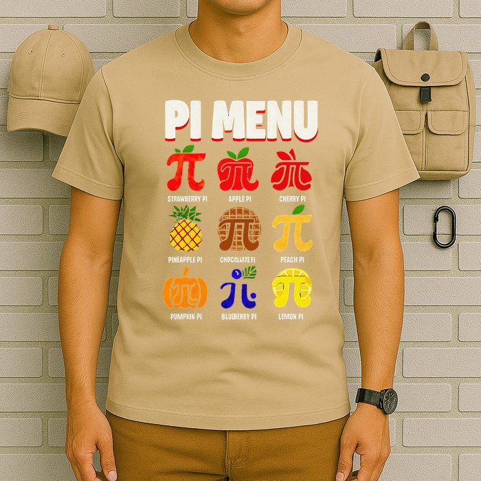 Pie Menu Funny Pi Day Pi 3 T-Shirt