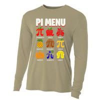 Pie Menu Funny Pi Day Pi 3 Cooling Performance Long Sleeve Crew
