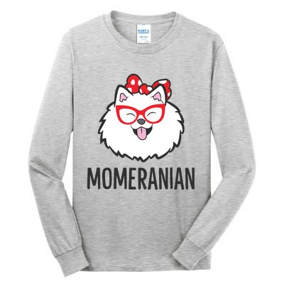 Pomeranian Mom Funny Momeranian Cute Pomeranian Tall Long Sleeve T-Shirt