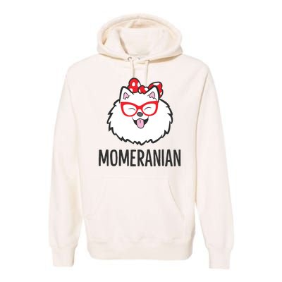 Pomeranian Mom Funny Momeranian Cute Pomeranian Premium Hoodie