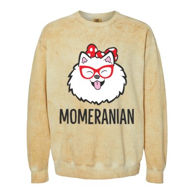 Pomeranian Mom Funny Momeranian Cute Pomeranian Colorblast Crewneck Sweatshirt