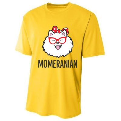 Pomeranian Mom Funny Momeranian Cute Pomeranian Performance Sprint T-Shirt