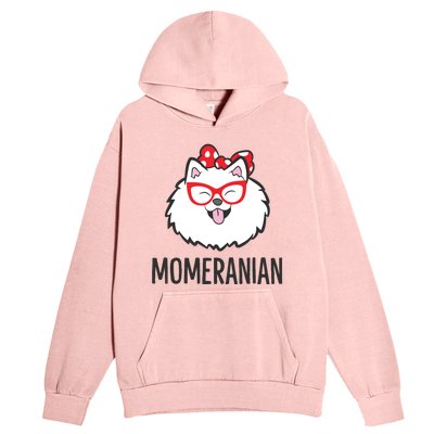 Pomeranian Mom Funny Momeranian Cute Pomeranian Urban Pullover Hoodie