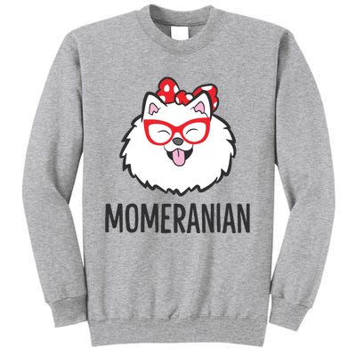 Pomeranian Mom Funny Momeranian Cute Pomeranian Tall Sweatshirt