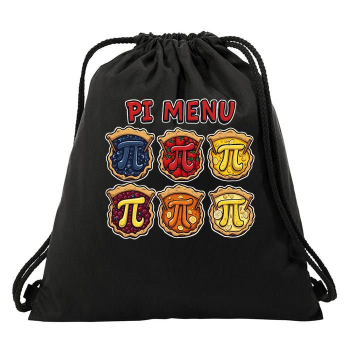 Pi Menu Funny Pi Pi 3 Drawstring Bag