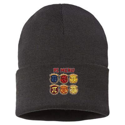 Pi Menu Funny Pi Pi 3 Sustainable Knit Beanie