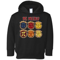 Pi Menu Funny Pi Pi 3 Toddler Hoodie