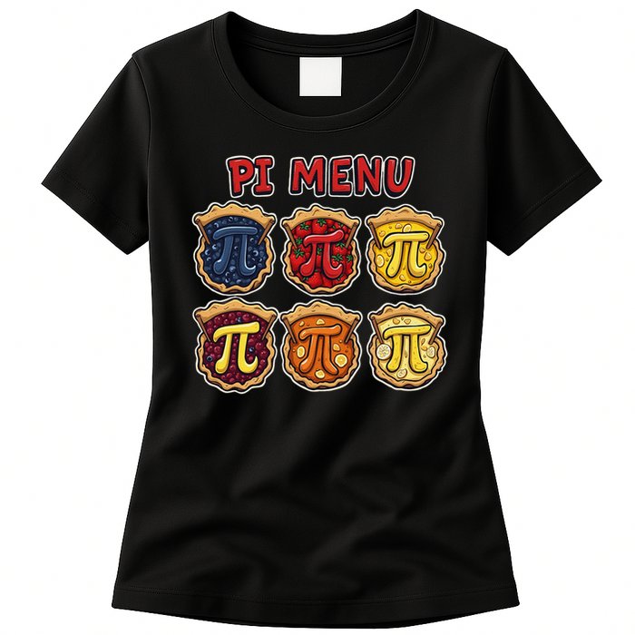 Pi Menu Funny Pi Pi 3 Women's T-Shirt