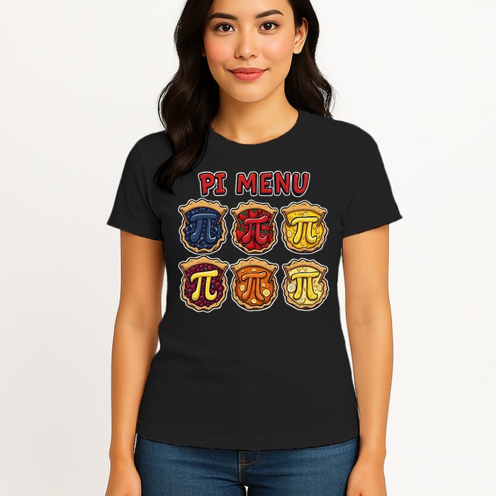 Pi Menu Funny Pi Pi 3 Women's T-Shirt