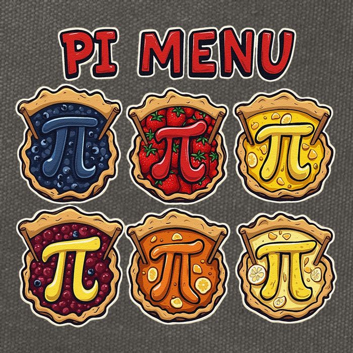 Pi Menu Funny Pi Pi 3 Cotton Canvas Backpack