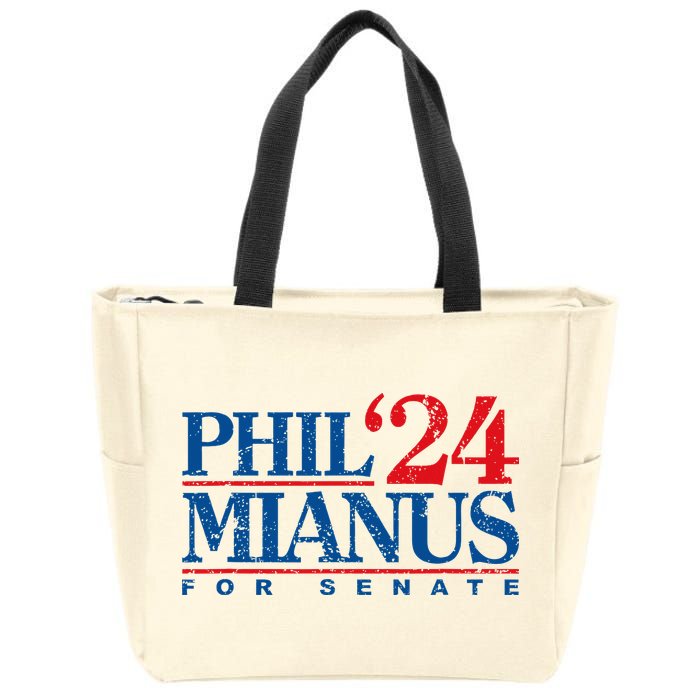 Phil Mianus For Senate 2024 Phil Mianus Election Zip Tote Bag
