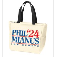 Phil Mianus For Senate 2024 Phil Mianus Election Zip Tote Bag