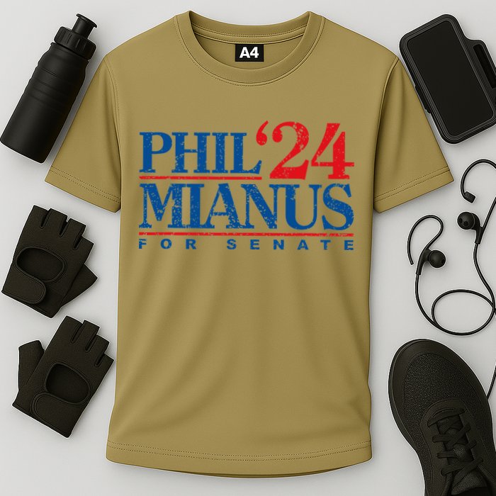 Phil Mianus For Senate 2024 Phil Mianus Election Cooling Performance Crew T-Shirt