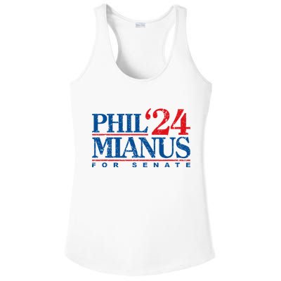Phil Mianus For Senate 2024 Phil Mianus Election Ladies PosiCharge Competitor Racerback Tank