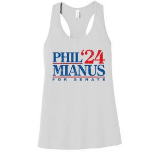 Phil Mianus For Senate 2024 Phil Mianus Election Women's Racerback Tank