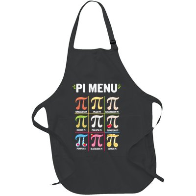 Pi Menu Funny Pi 3 Full-Length Apron With Pockets