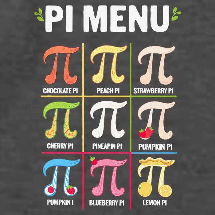 Pi Menu Funny Pi 3 Vector Backpack