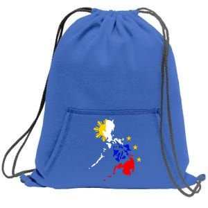 Philippine Map Funny Gift Sweatshirt Cinch Pack Bag