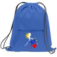 Philippine Map Funny Gift Sweatshirt Cinch Pack Bag