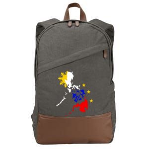 Philippine Map Funny Gift Cotton Canvas Backpack