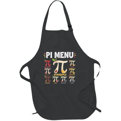 Pi Menu Funny Pi 3 Full-Length Apron With Pockets