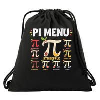Pi Menu Funny Pi 3 Drawstring Bag